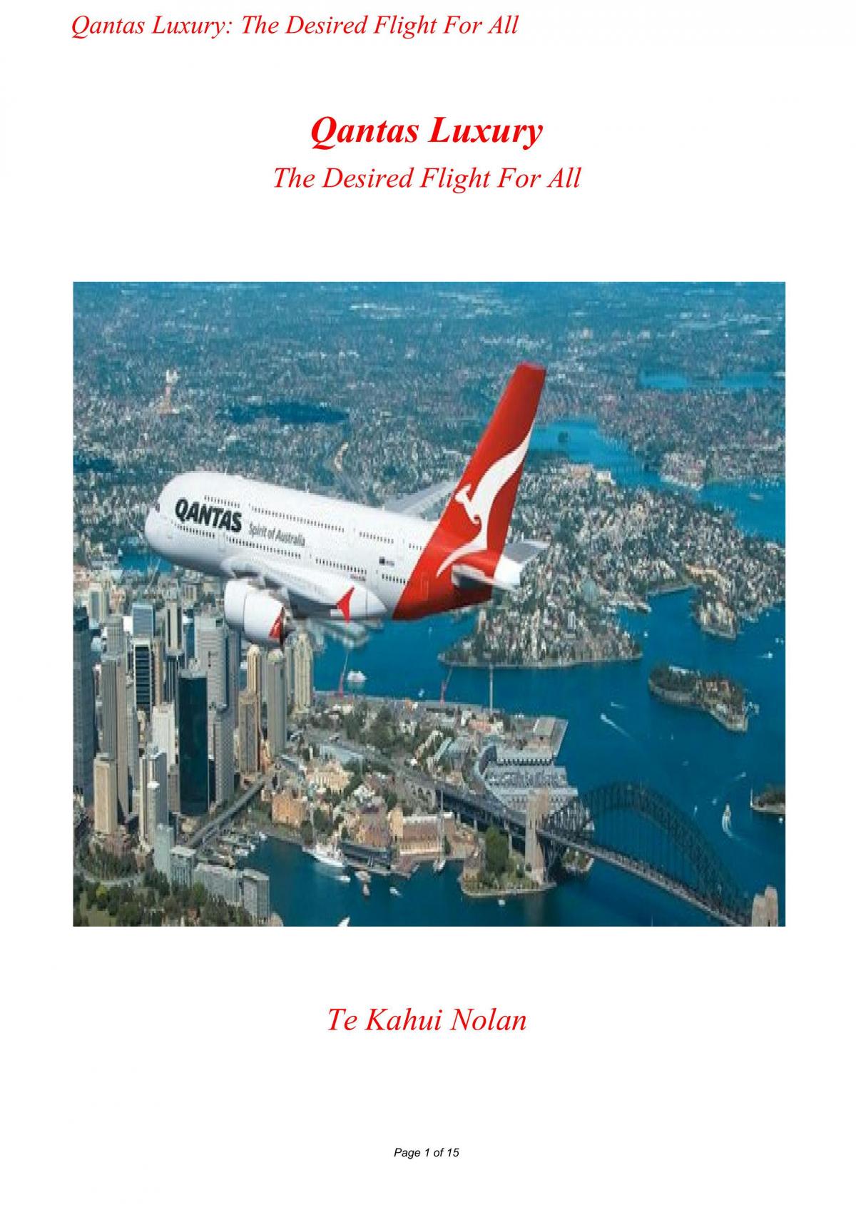 qantas 2023 business case study pdf