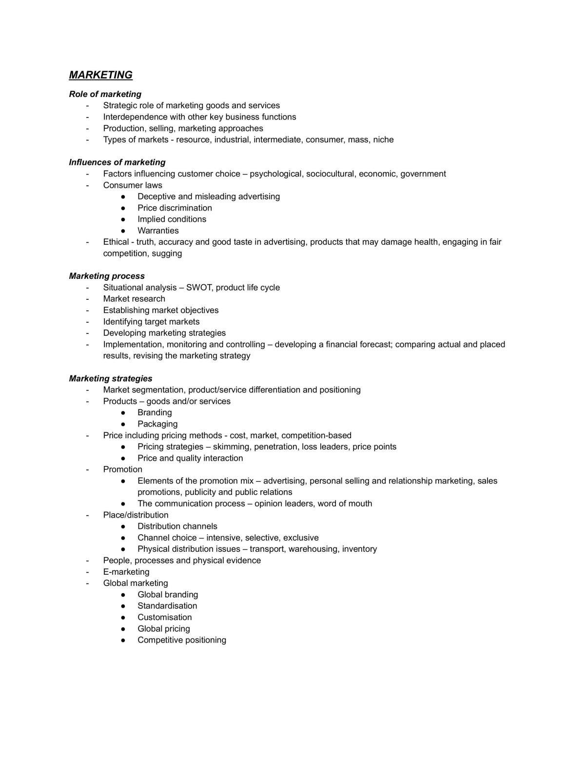 Marketing  - Page 1