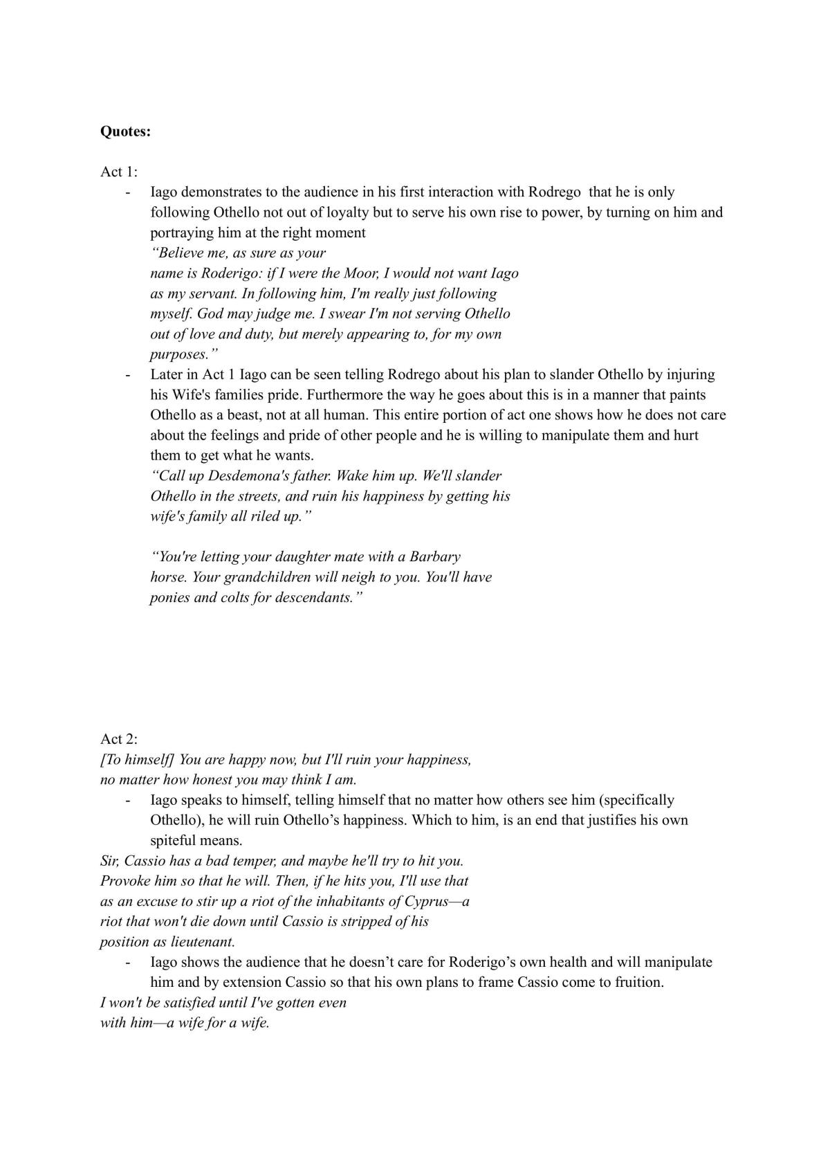 Some works on Othello  - Page 1