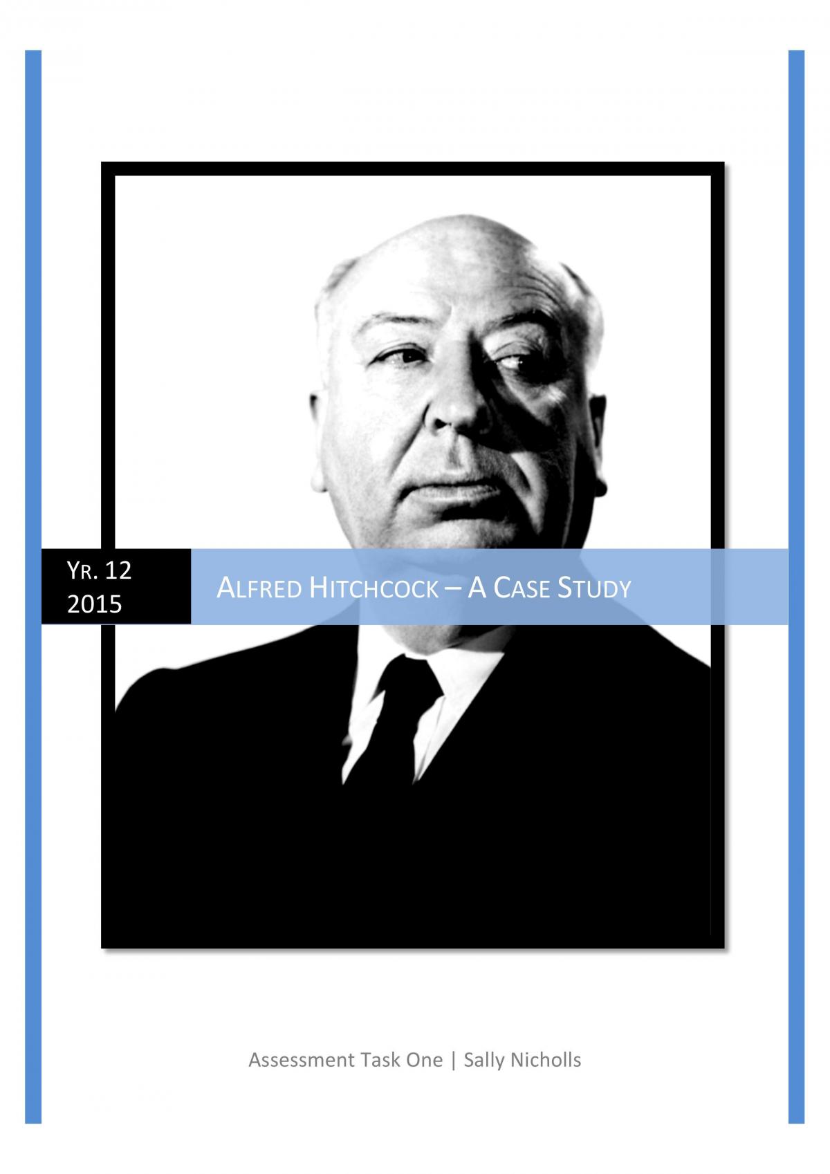 Alfred Hitchcock - Case Study - Page 1