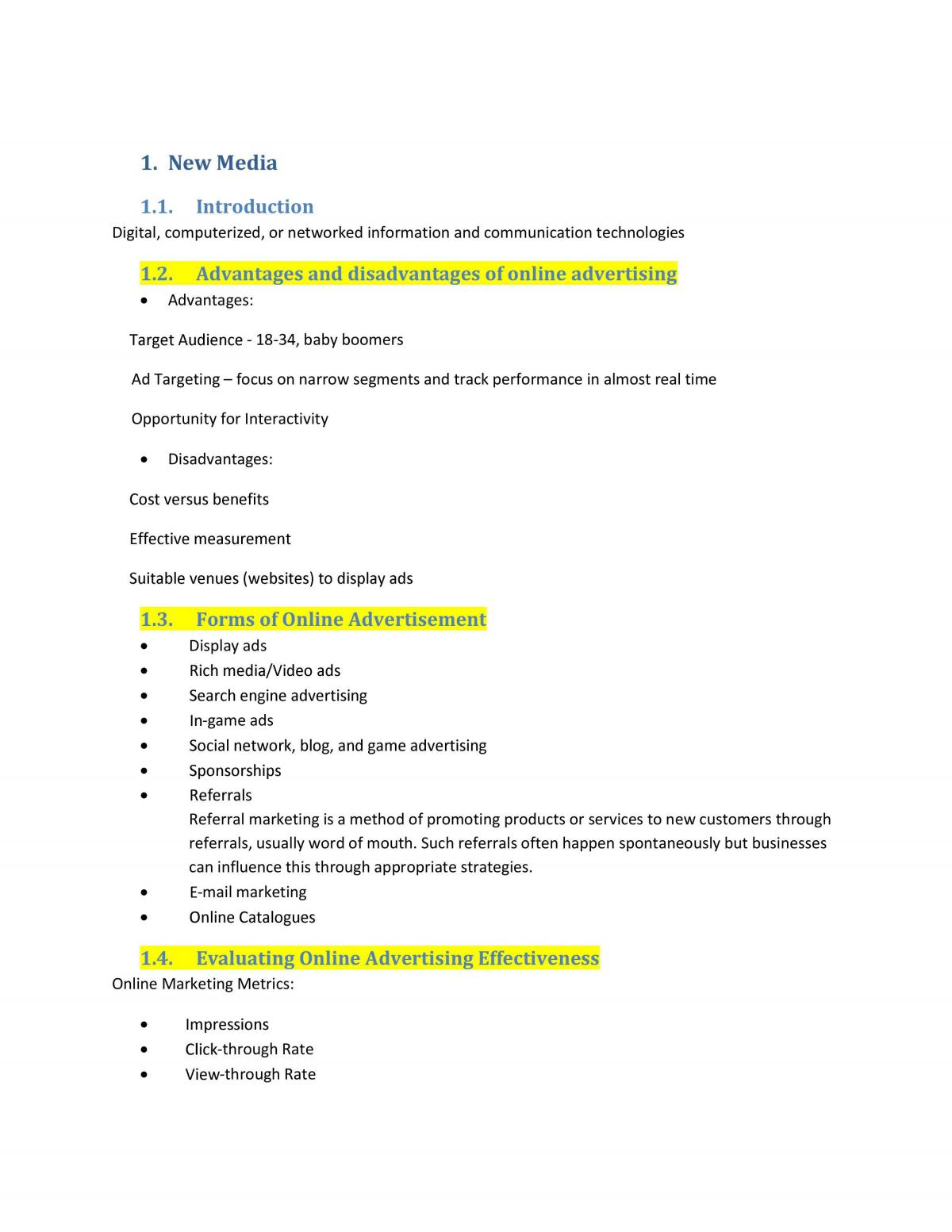 Event Marketing Course Notes - Page 1