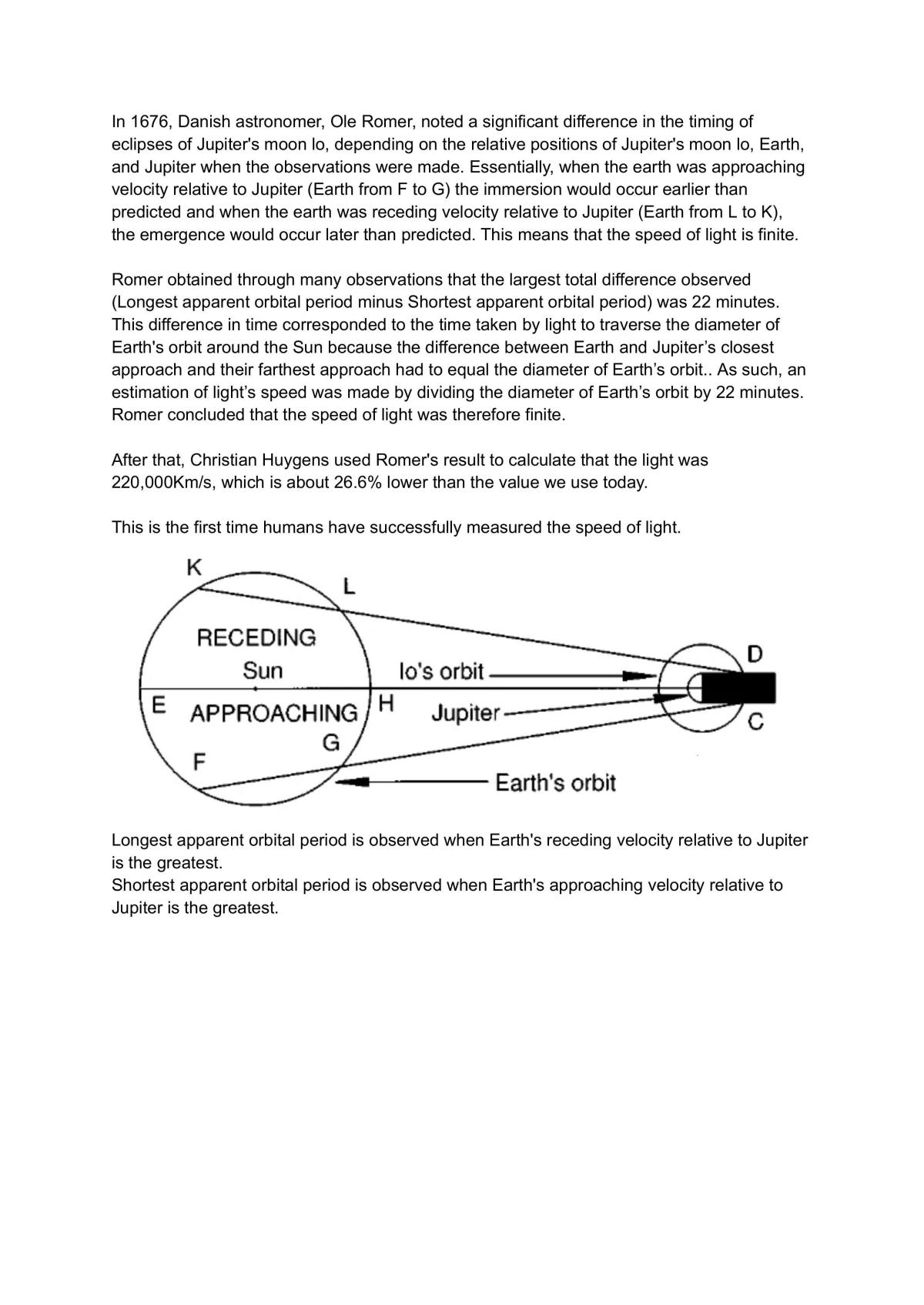 History of the Measurement of the Speed of Light - Page 2