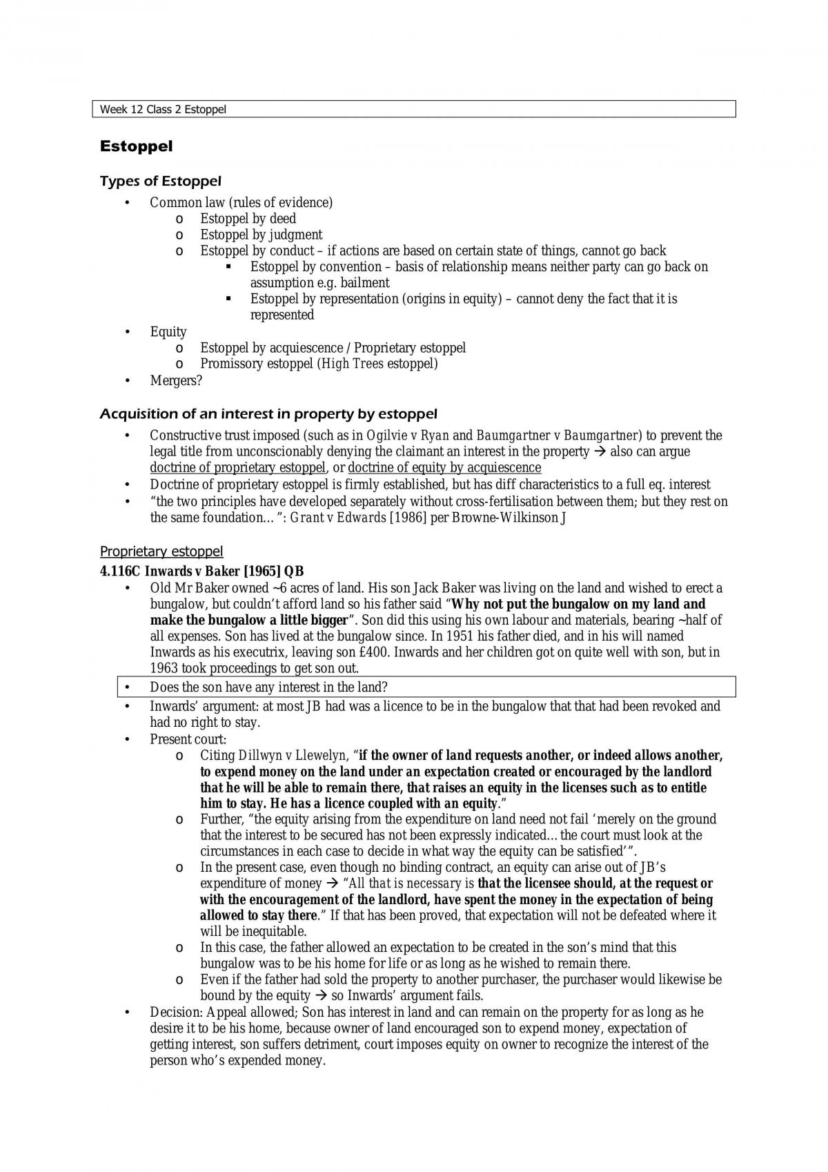 Estoppel - Page 1