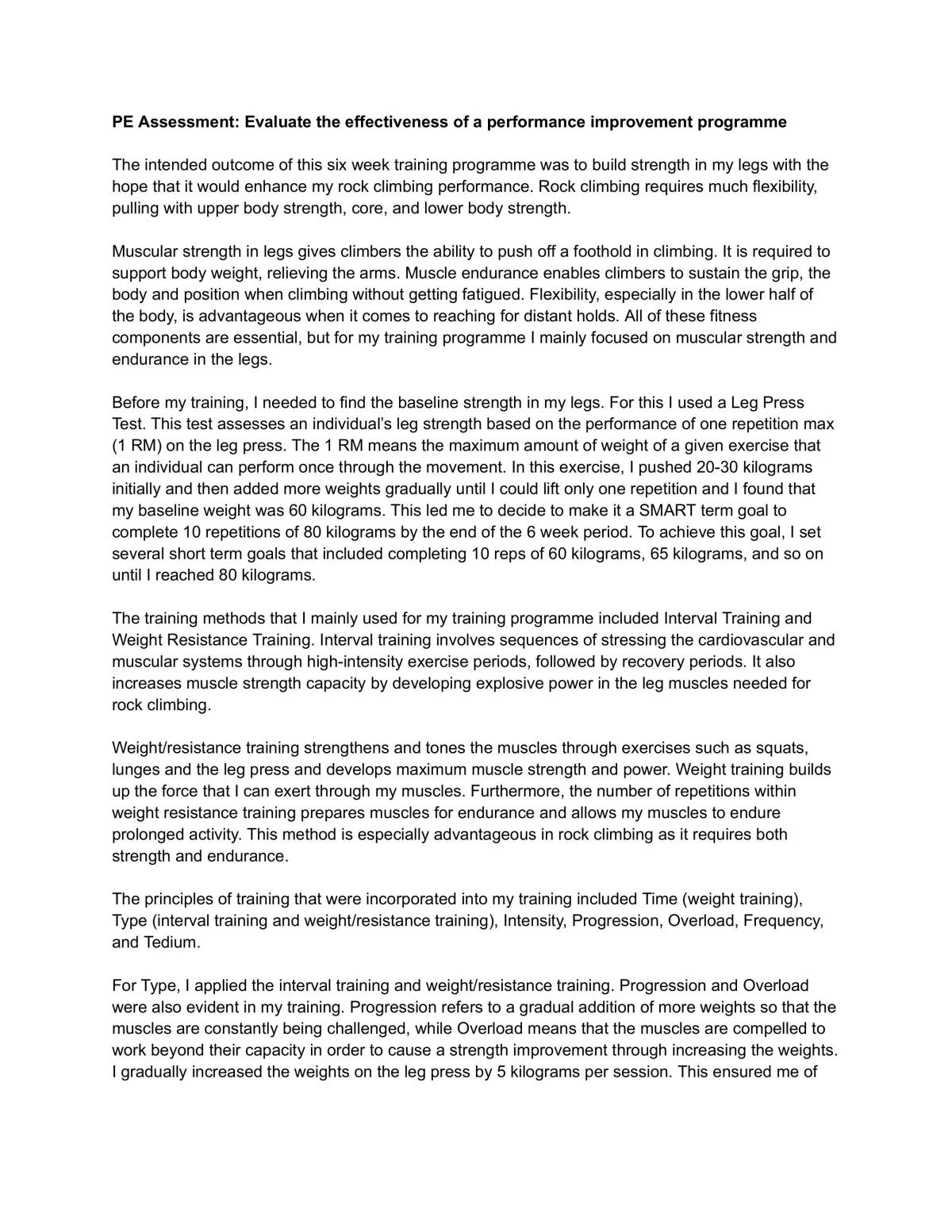 91500 - Evaluate the Effectiveness of a Performance Improvement Programme - Page 1