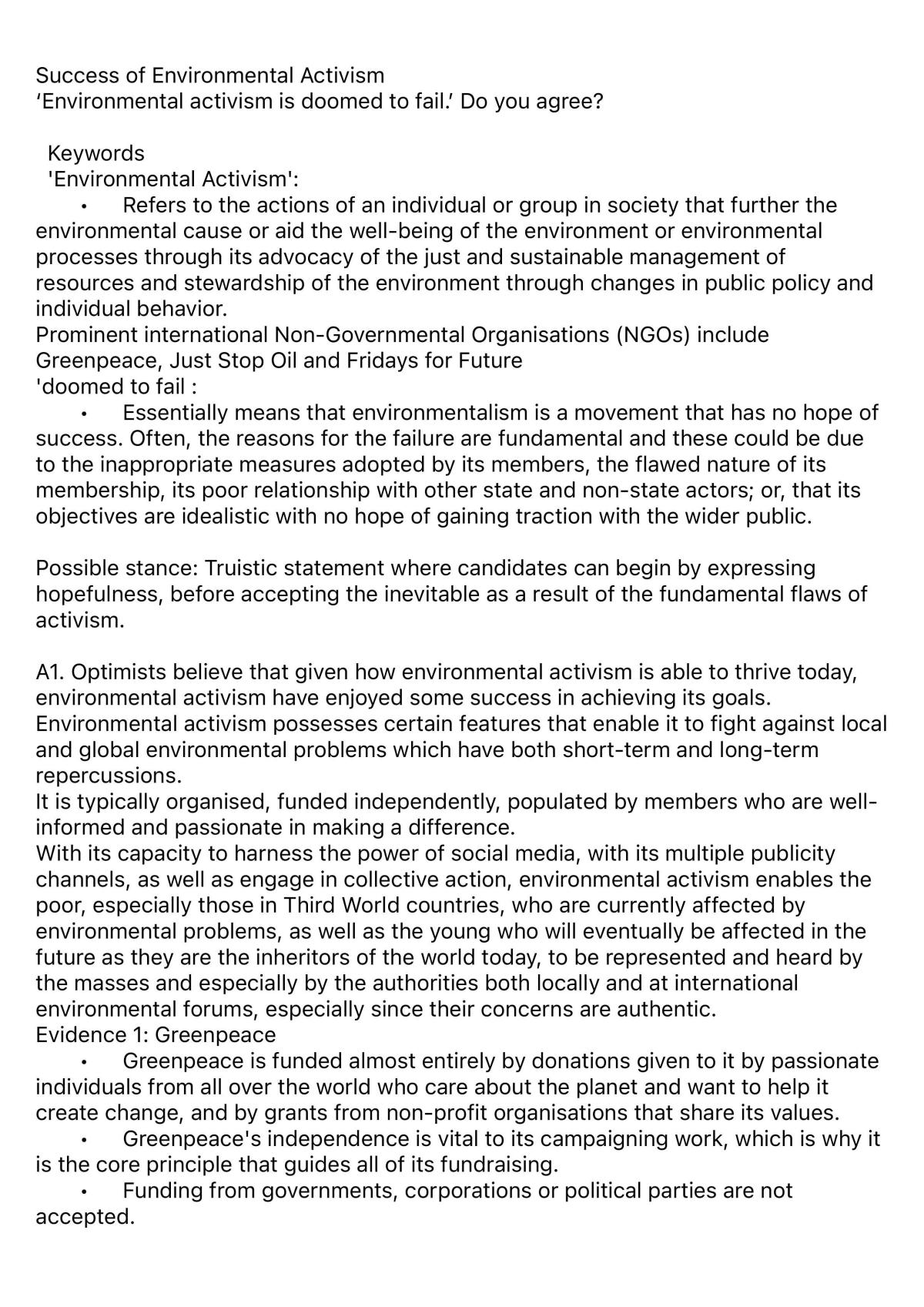 Environmental activism  - Page 1