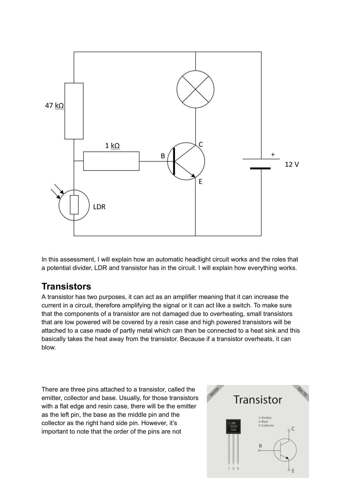 2.2 Physics report about how Headlight circuit works (Merit) - Page 1