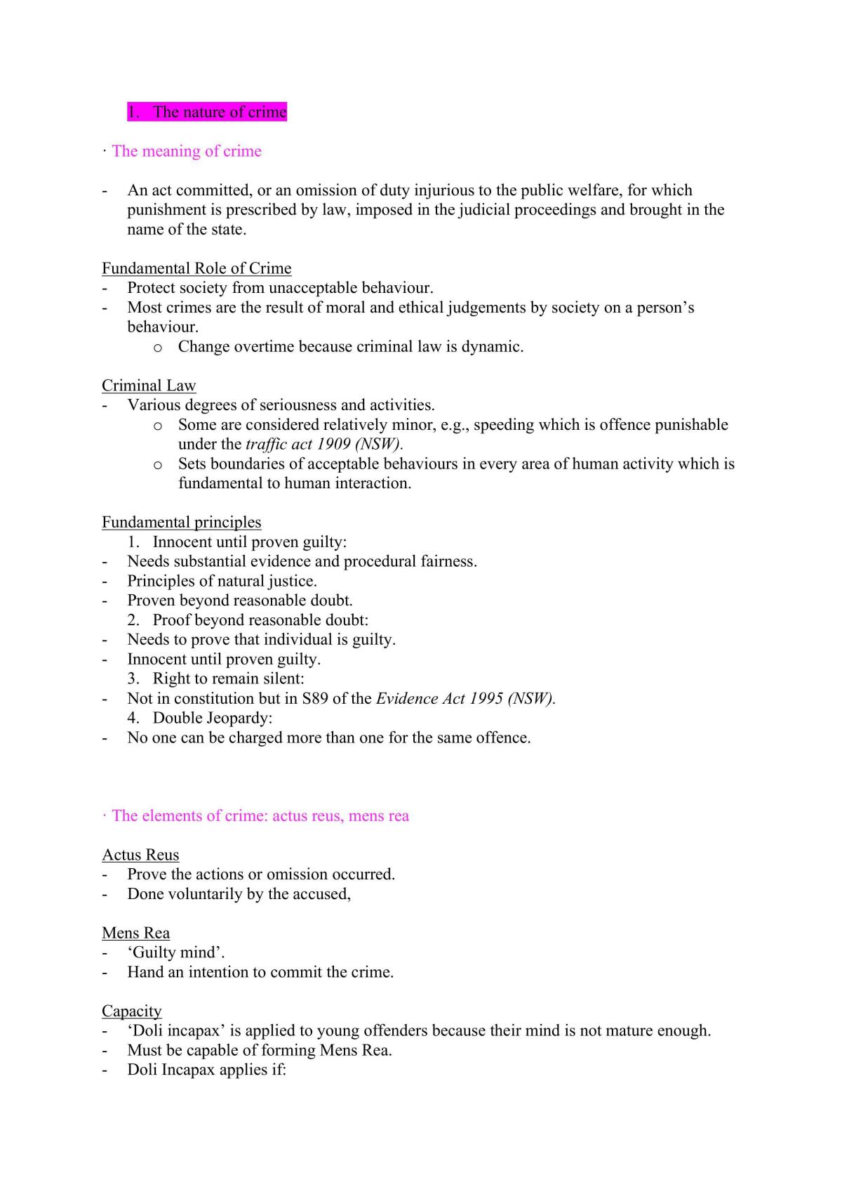 Crime Notes - Page 1