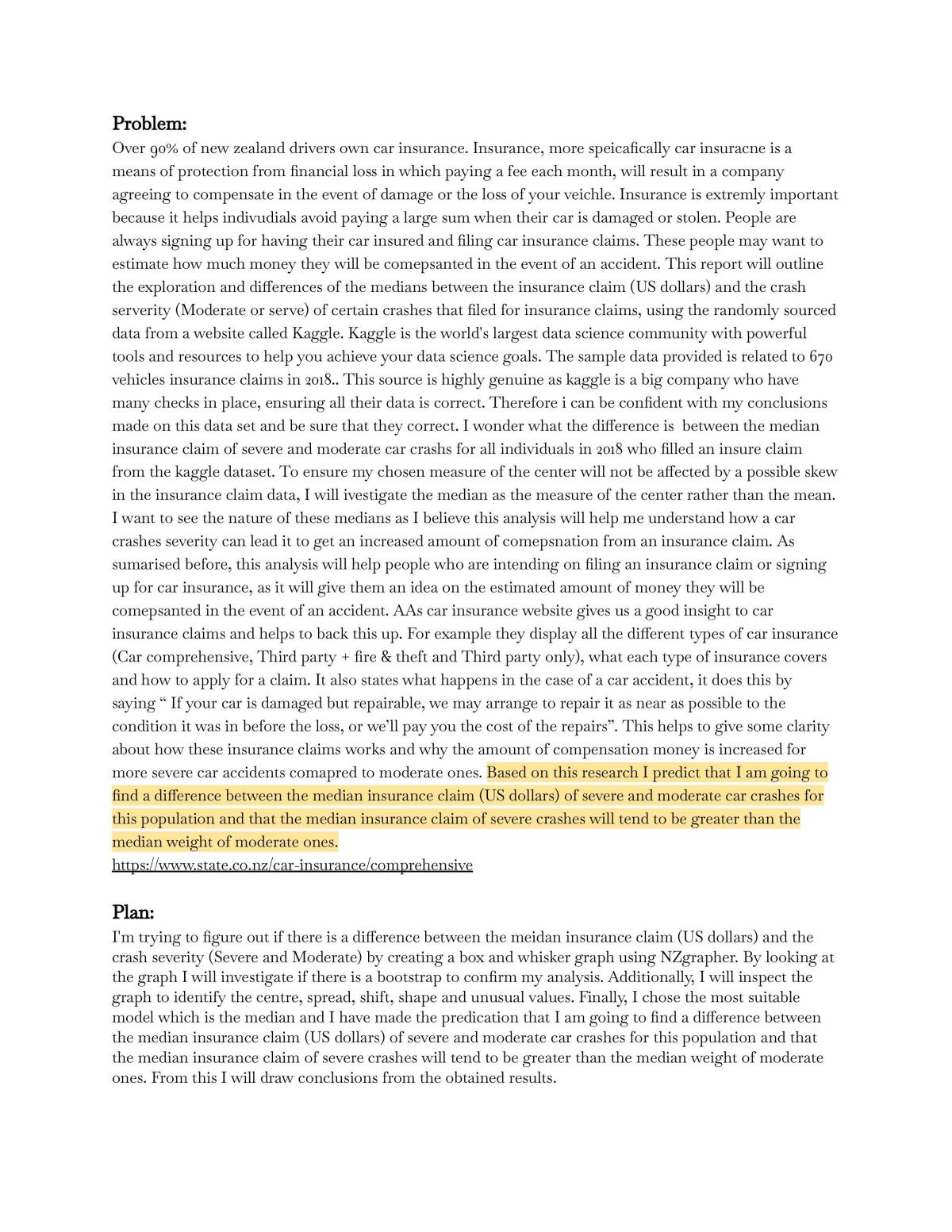 Math Inference Level 3 - Insurance & Crash Severity. - Page 1