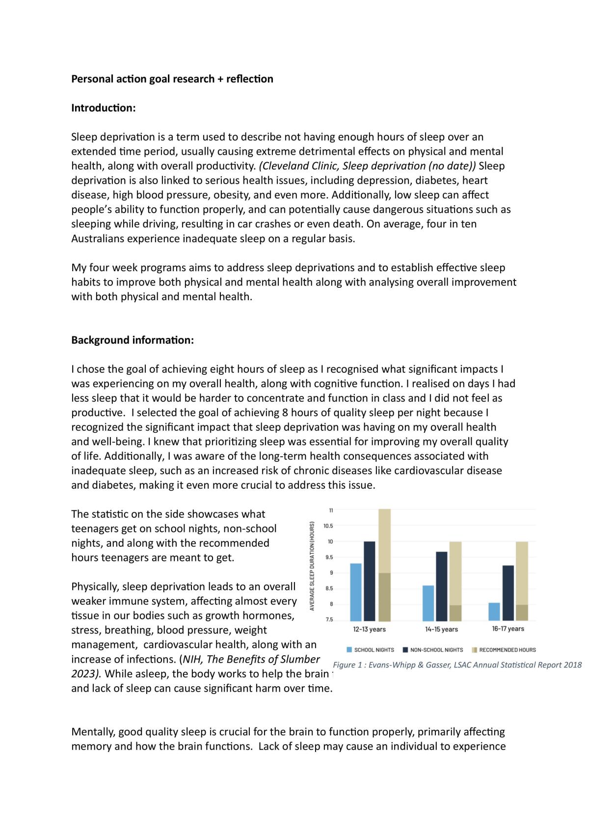 Personal Action Goal Assignment  - Page 1