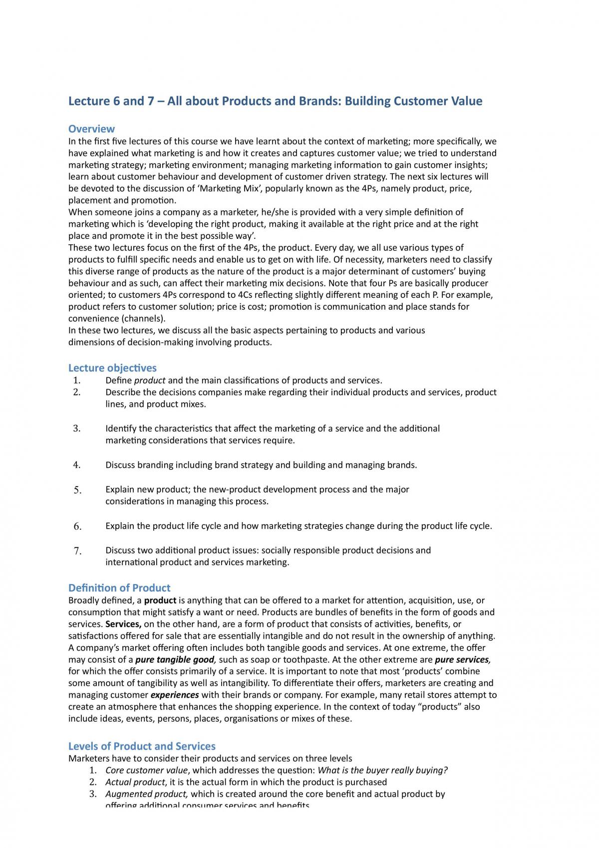 Product Notes - Page 1