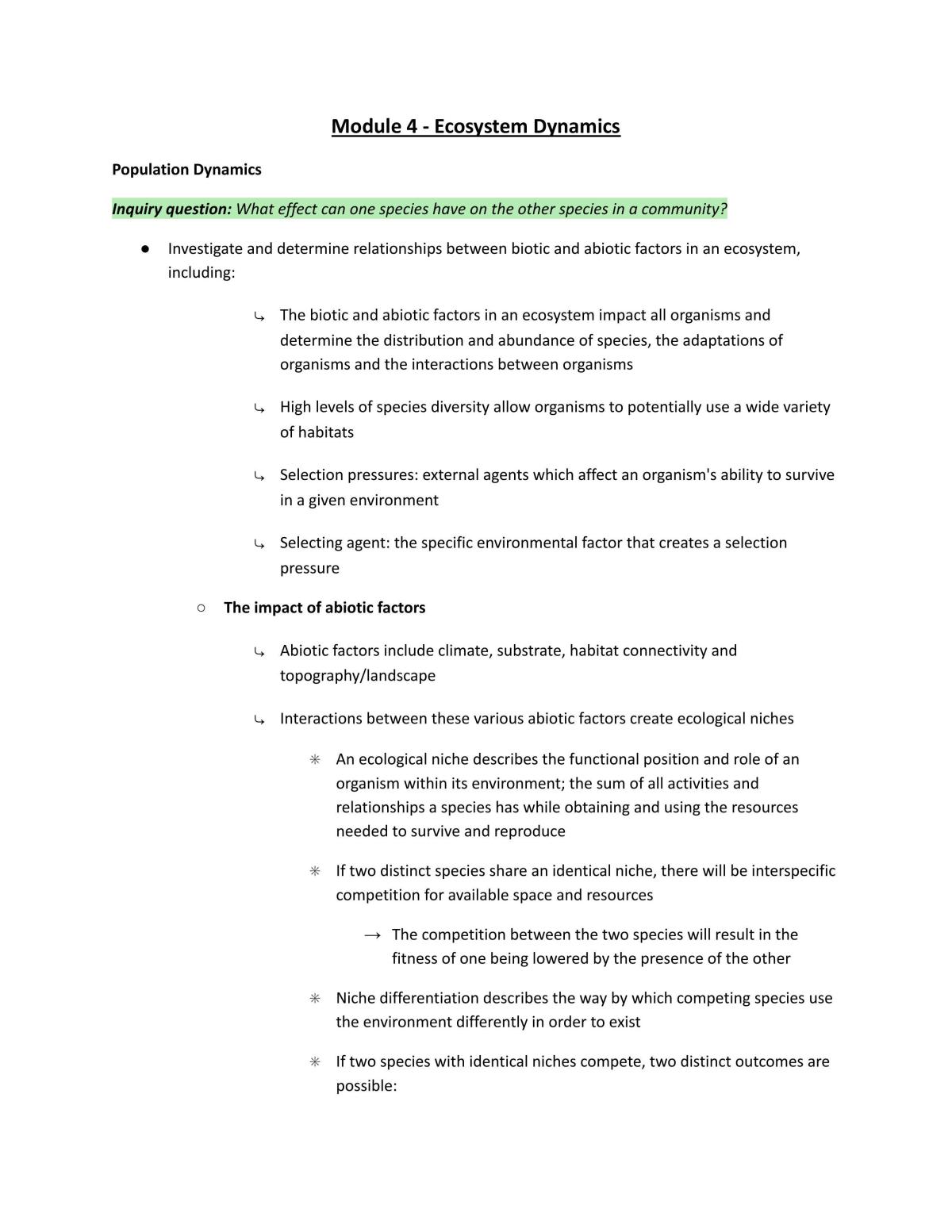 HSC Bio Mod 4  - Page 1