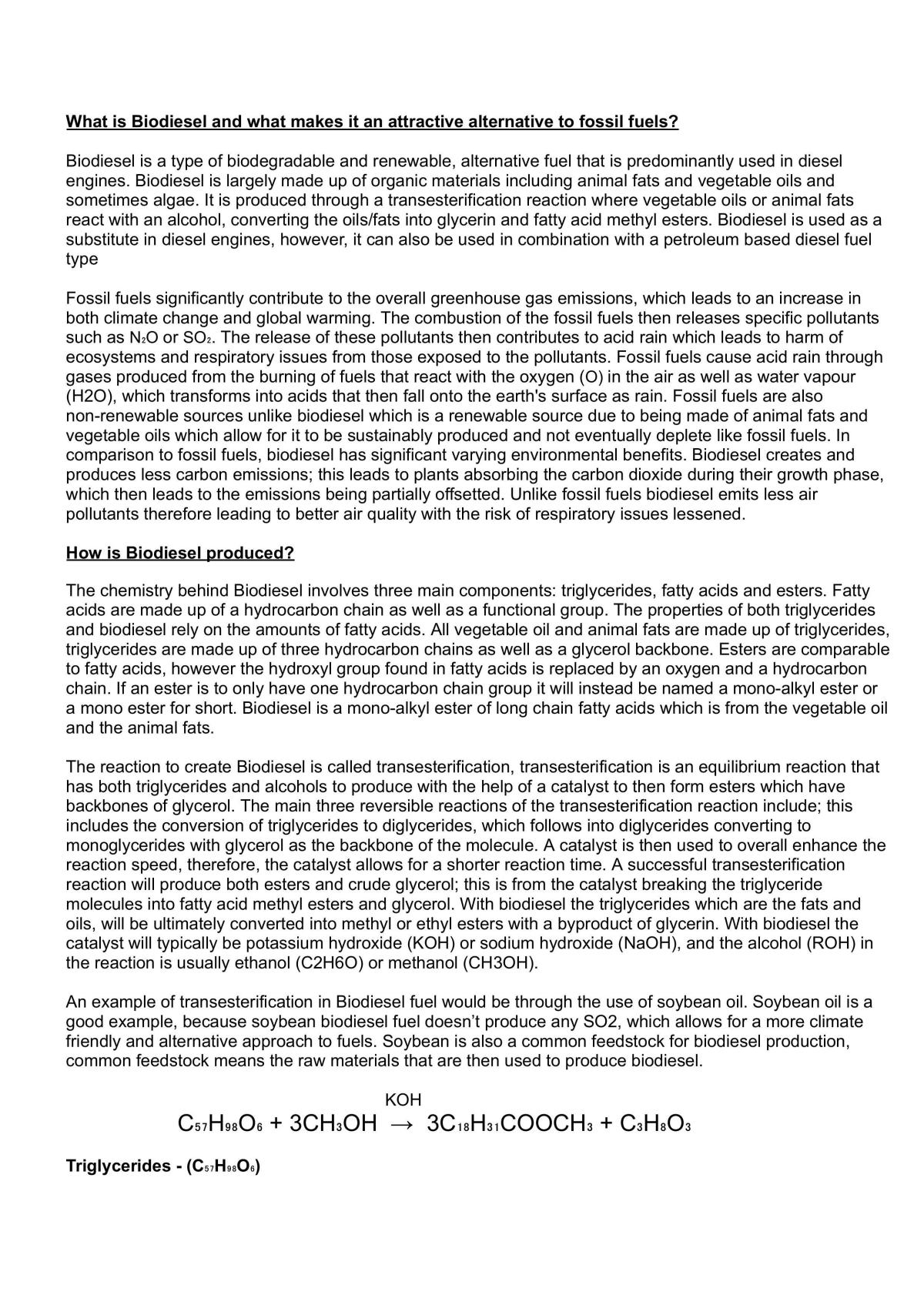 Chemical Processes Level 3 - Marked With Excellence  - Page 1