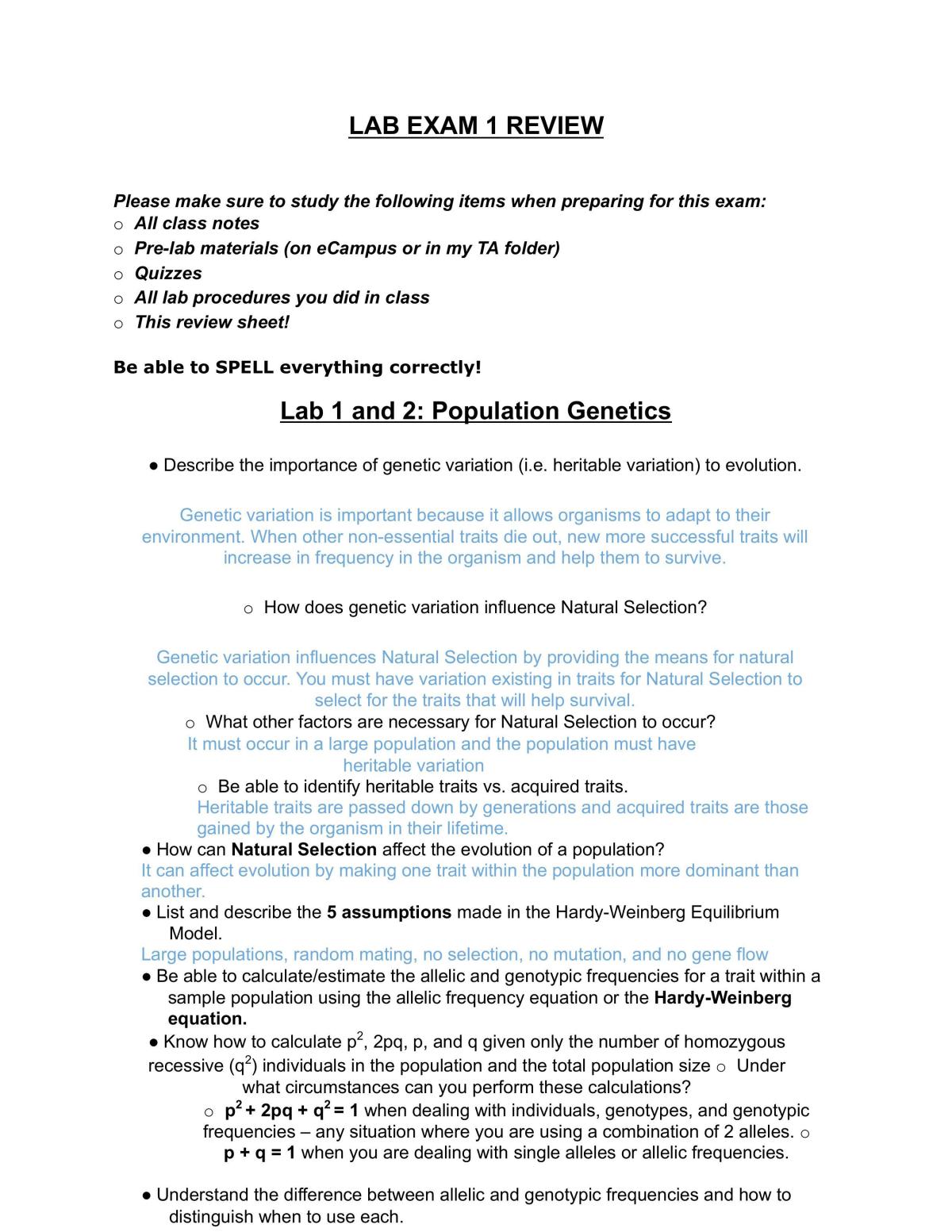 Lab Exam 1 - Page 1