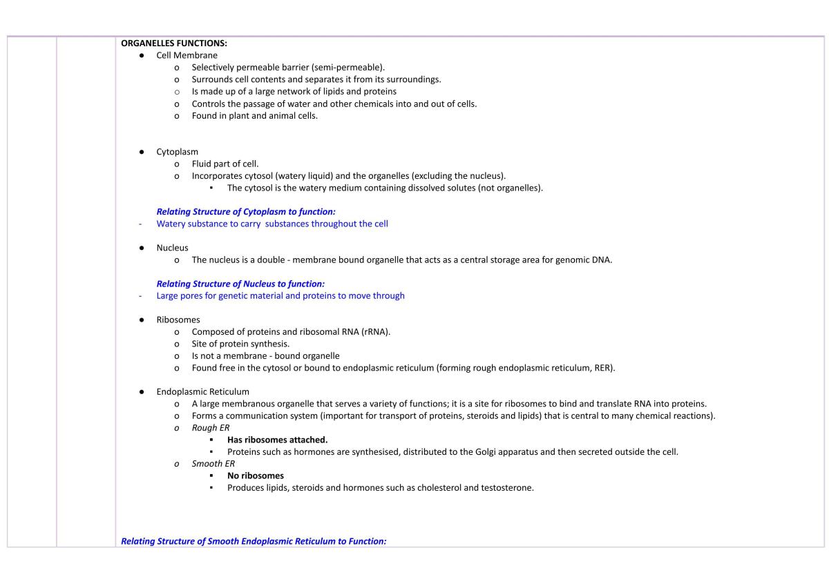 Preliminary Biology Course Notes - Page 7