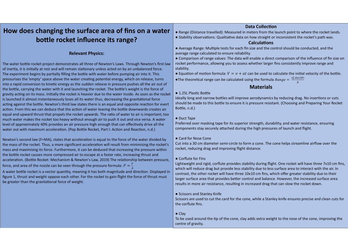 Design and Deconstruct Water Bottle Rocket - Page 1
