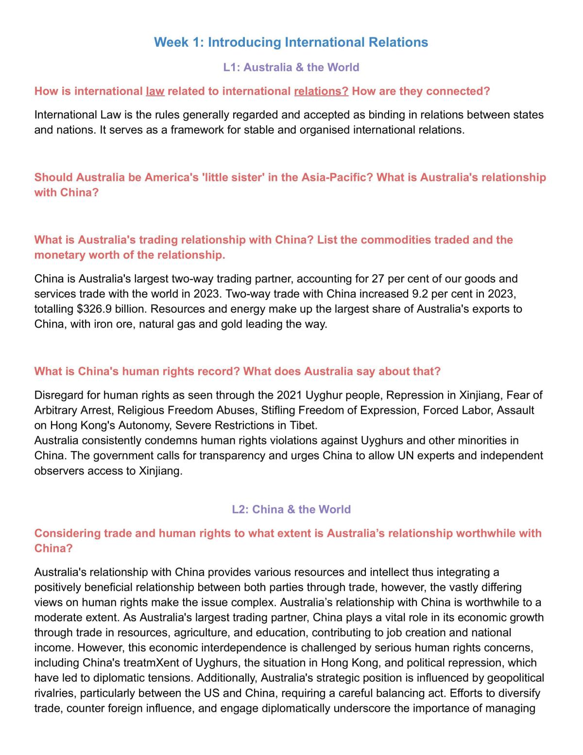International Relations - Page 1