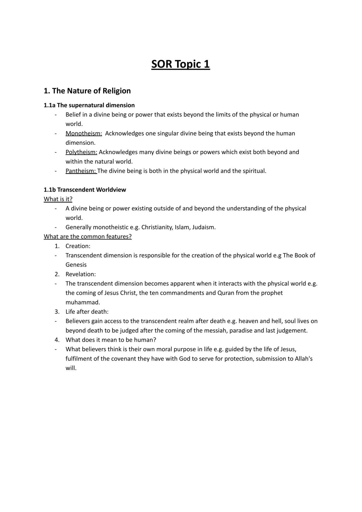 Sor Prelim Study Notes - Page 1