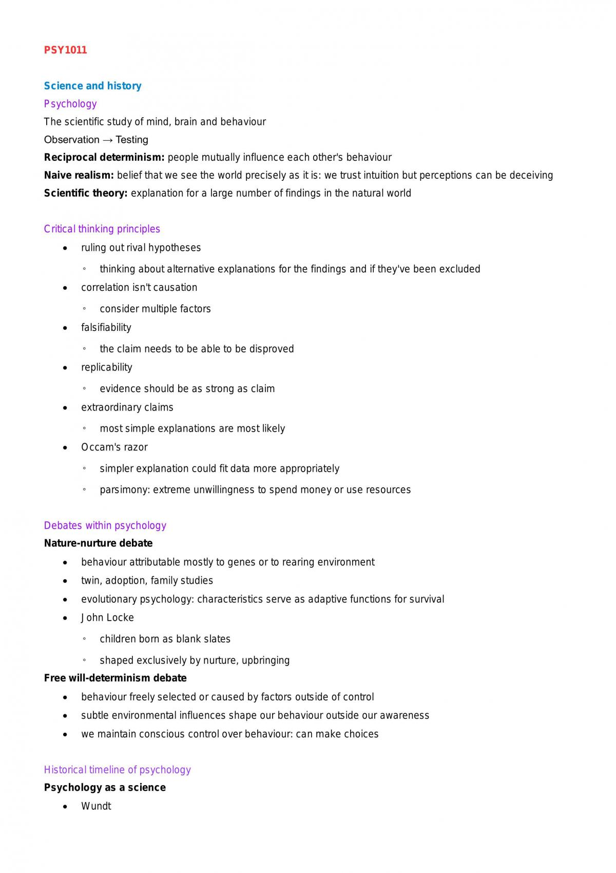 Introduction of Psychology - Page 1