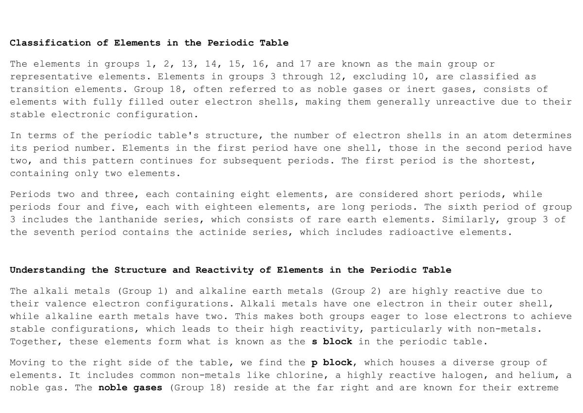 The Periodic Table and Its Trends - Page 7