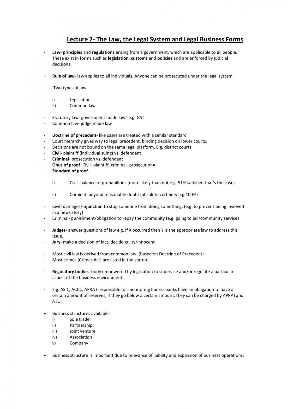 26100 IBP Final Exam Notes - Page 1