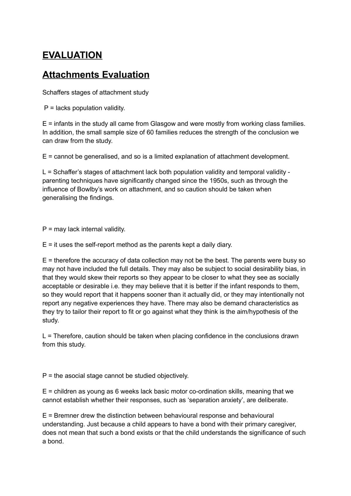 Complete Study Evaluation Notes for Psychology - Page 1
