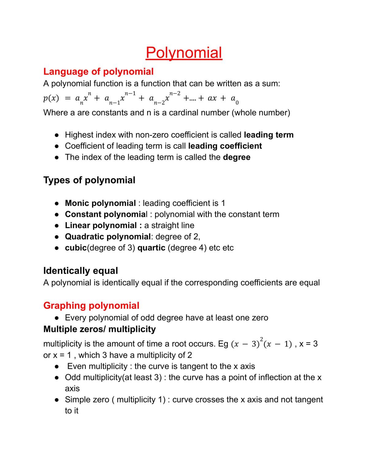 Year 11 Math Extension 1 and Advance Complete Course Note - Page 12