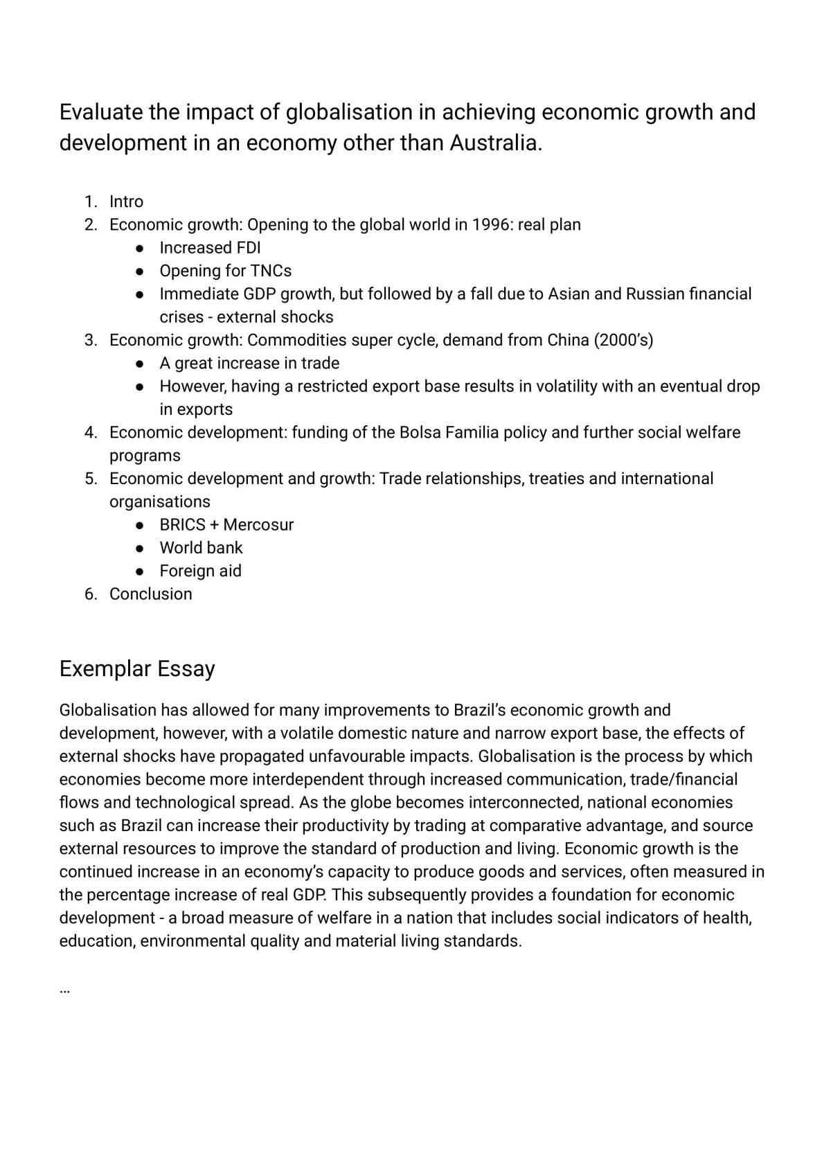 Essay on Brazil Case Study 2/2 - Page 1