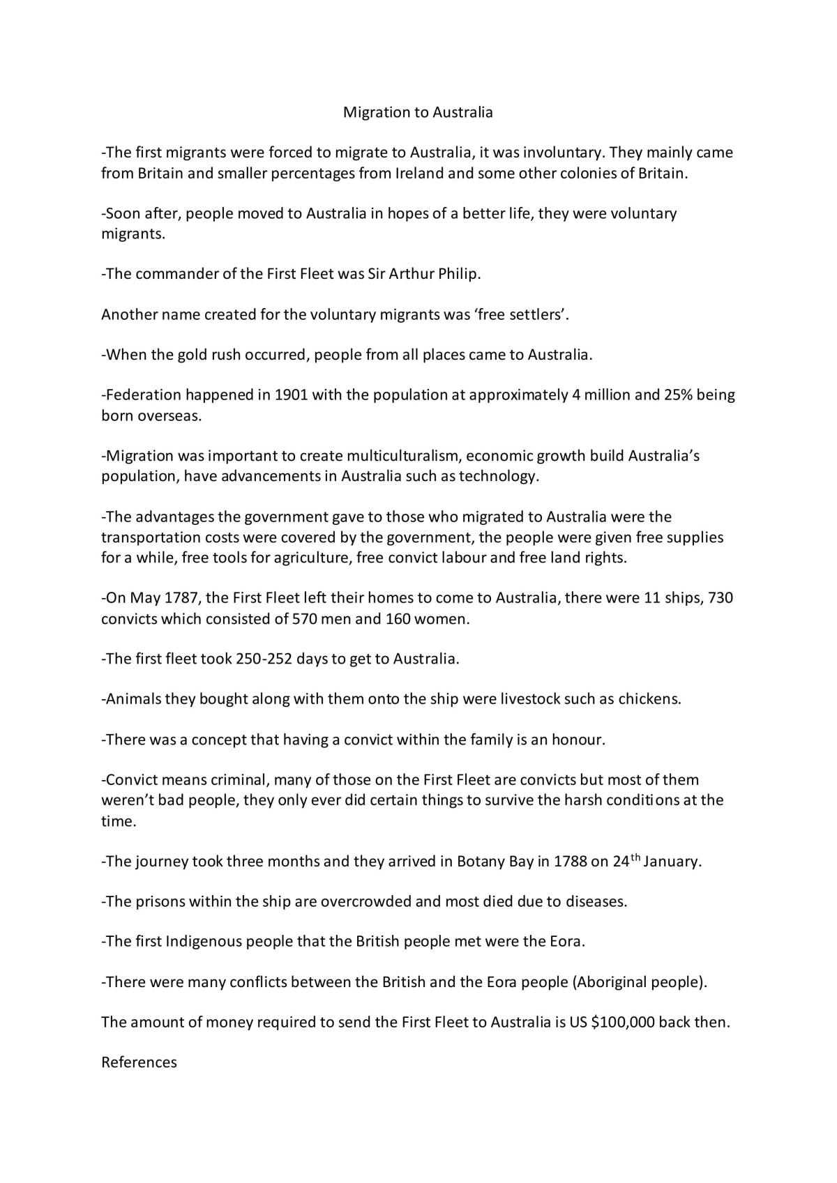 Migration to Australia - Page 1