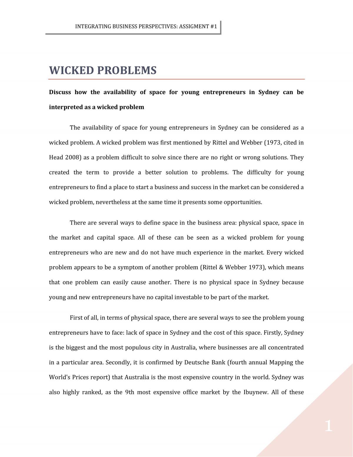 Wicked Problems - Page 1
