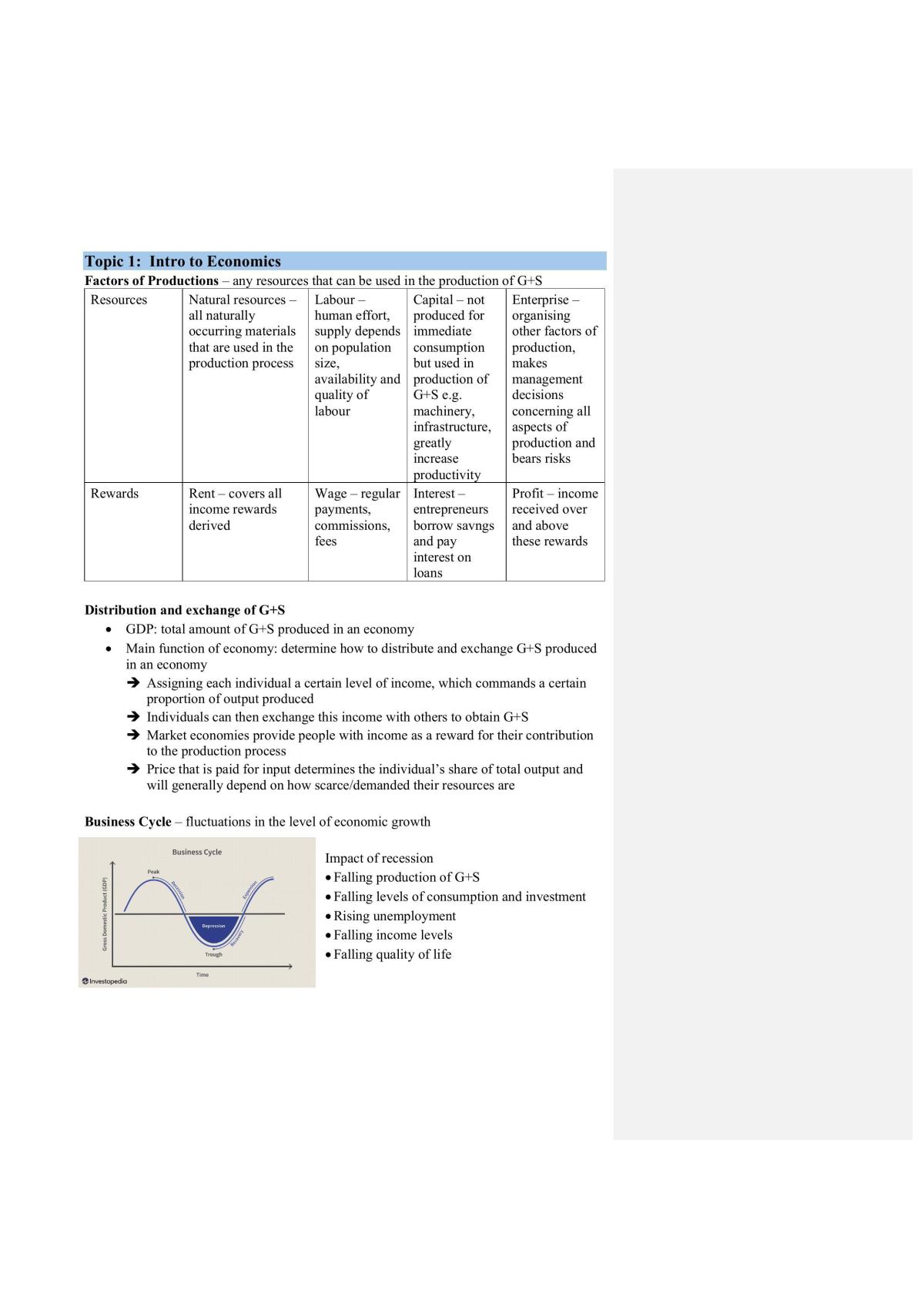 Economics Prelims Notes - Page 1