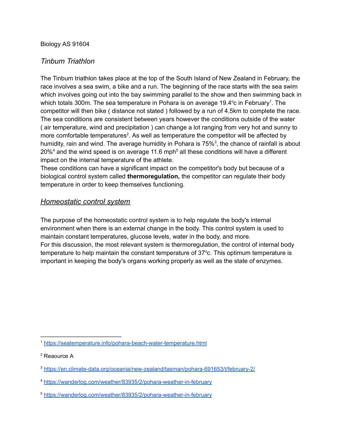 Level 3 Bio AS 91604 - Page 1