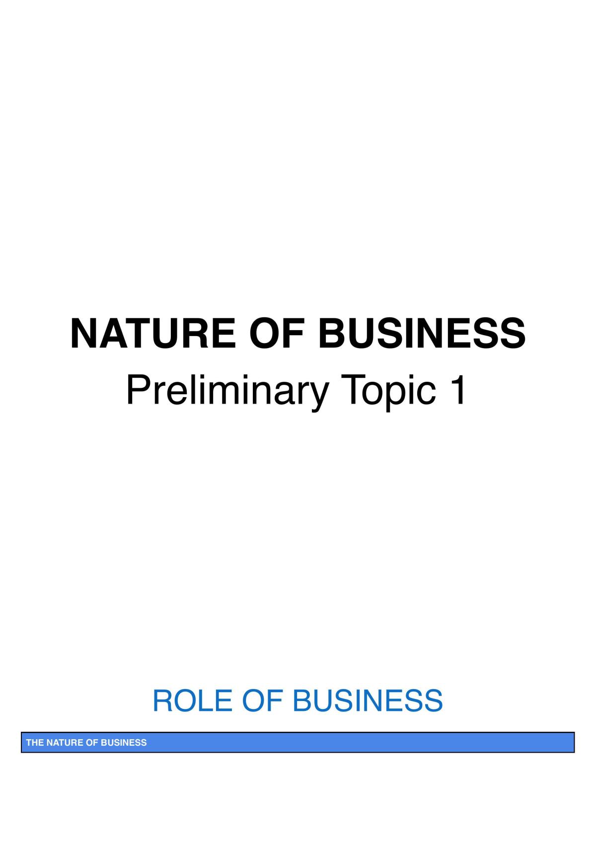 Topic 1 Yr 11 - Page 1