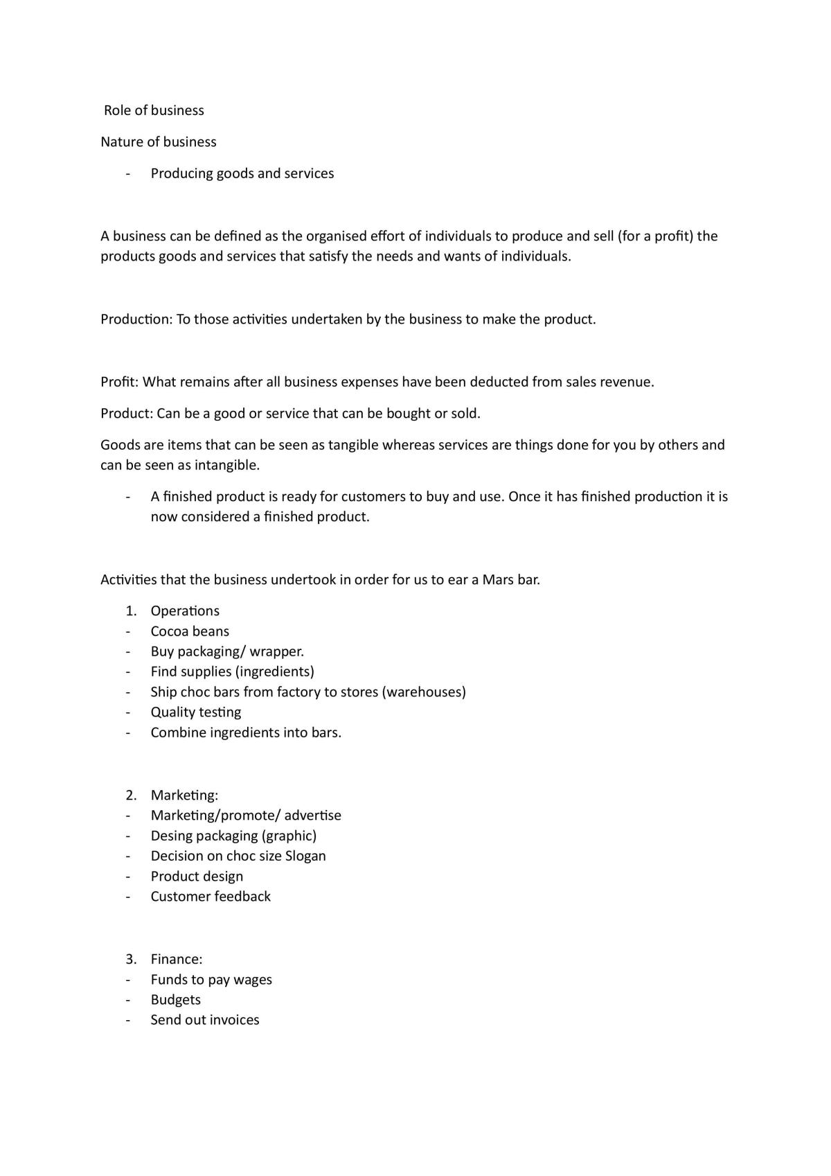 Roles of Business - Page 1