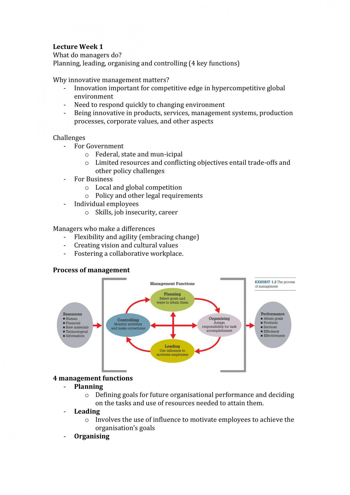 MGC1020 Study Notes  - Page 1