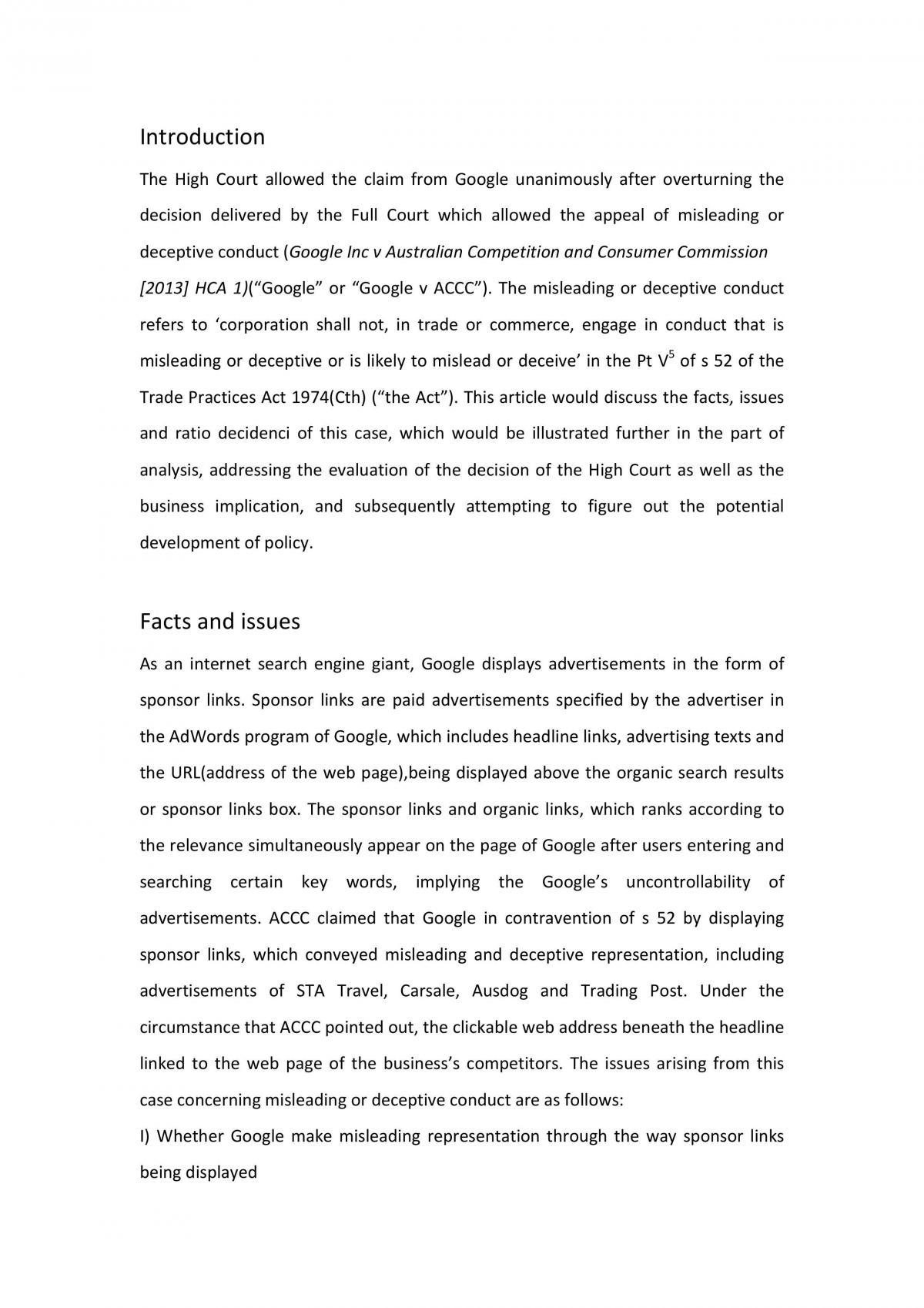 CLAW problem based assignment - Page 1
