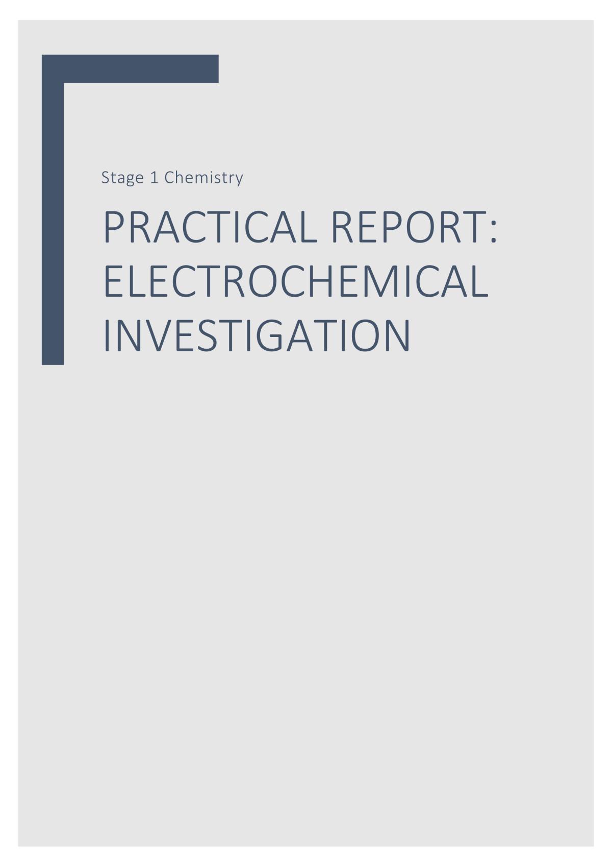 Identifying Molecular Formulas: Practical Report - Page 1