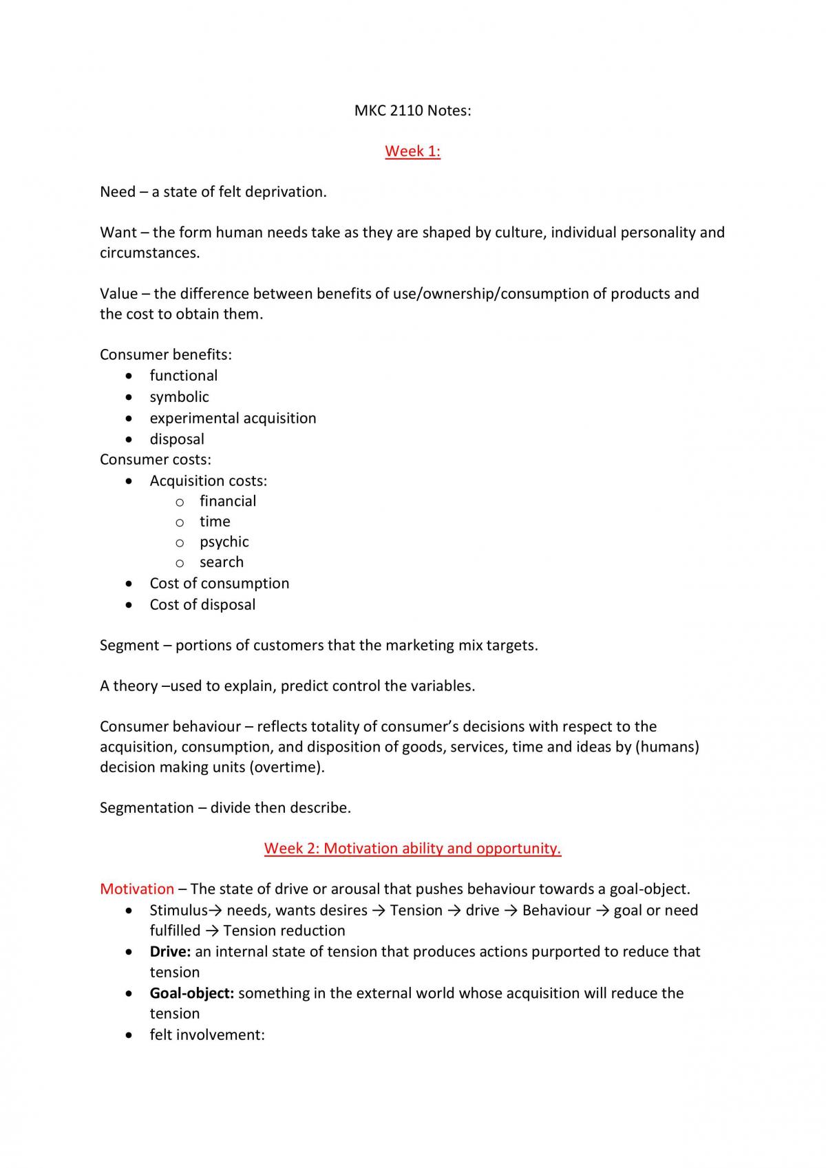 Buying Behavior Notes  - Page 1