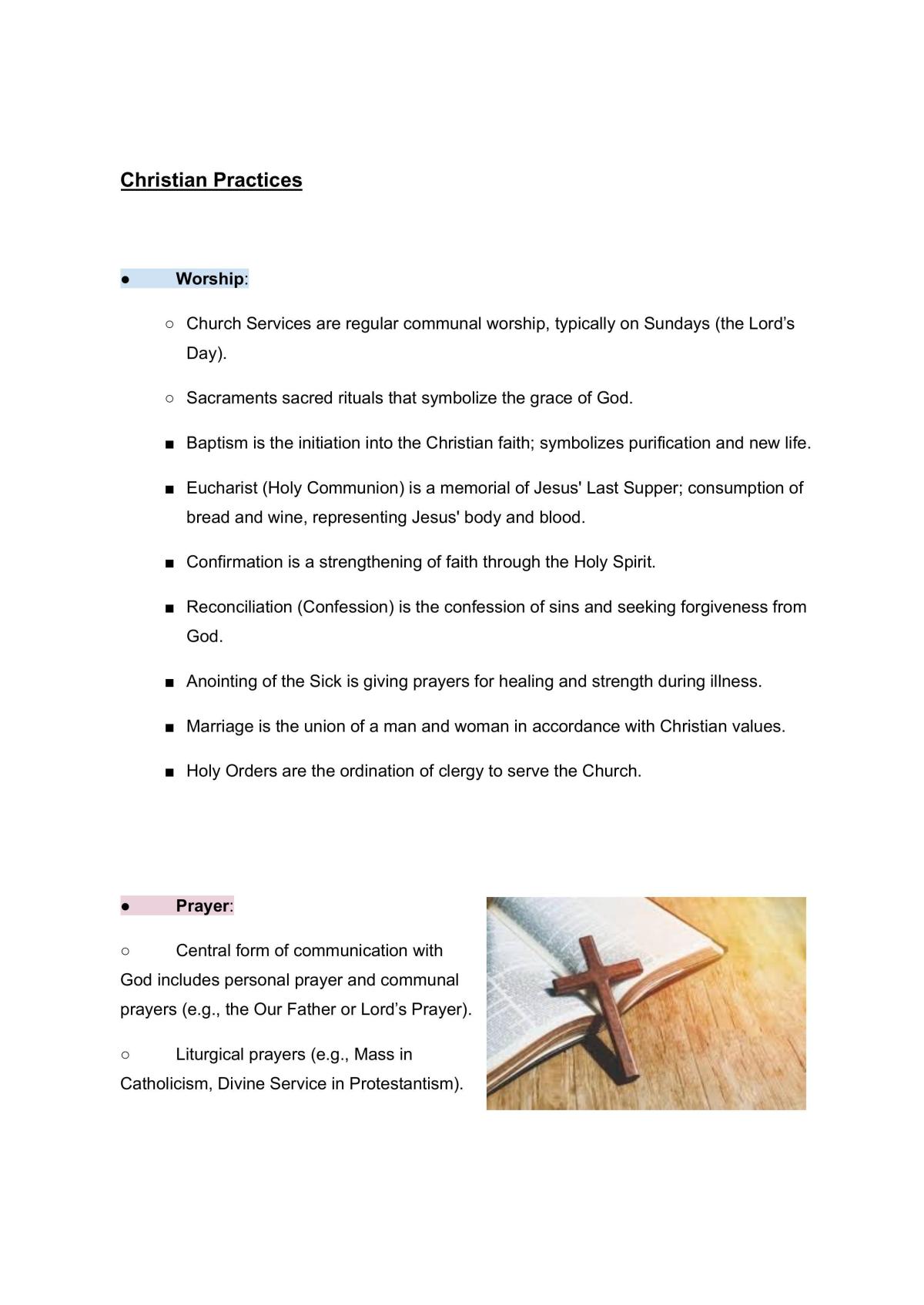 Christianity Notes Topic 3 - Prelim Course - Page 3