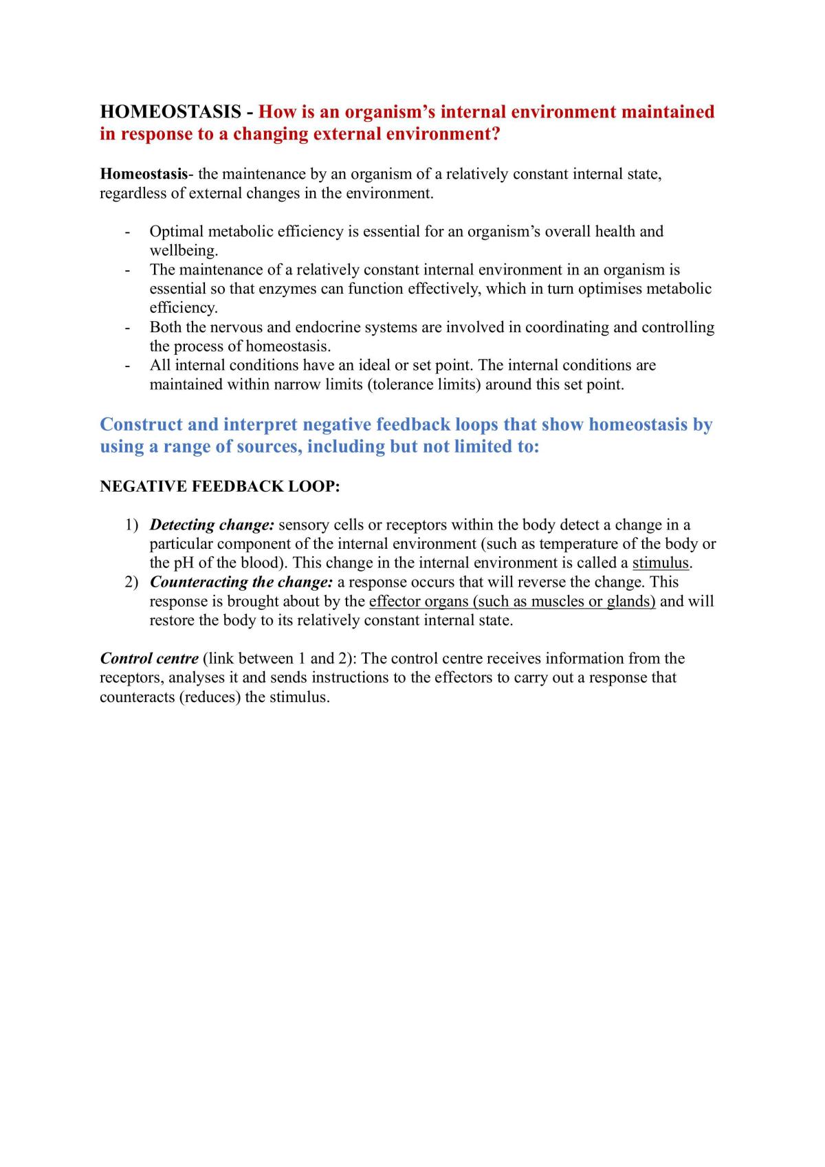 Homeostasis - Page 1