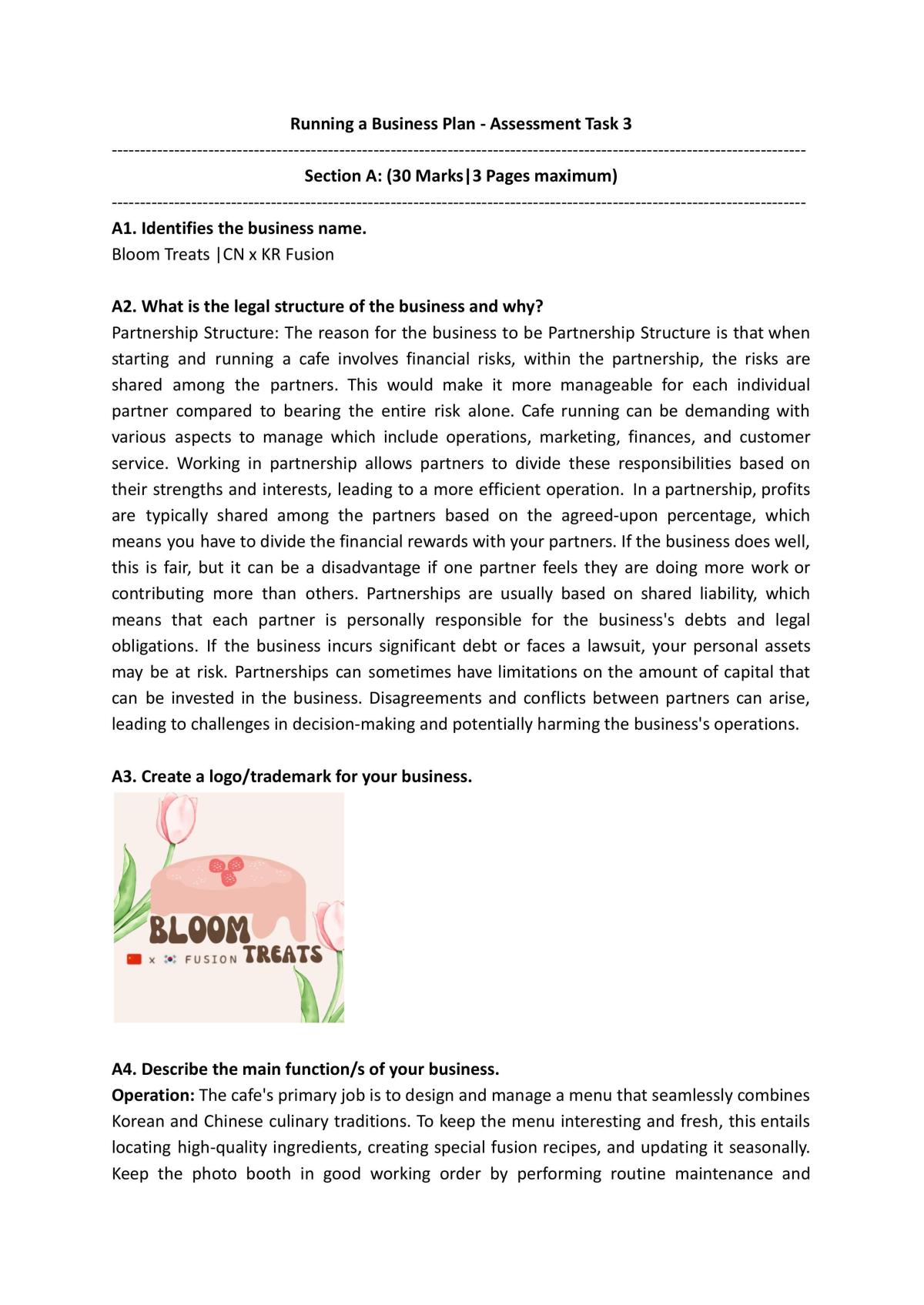Business Report  - Page 1