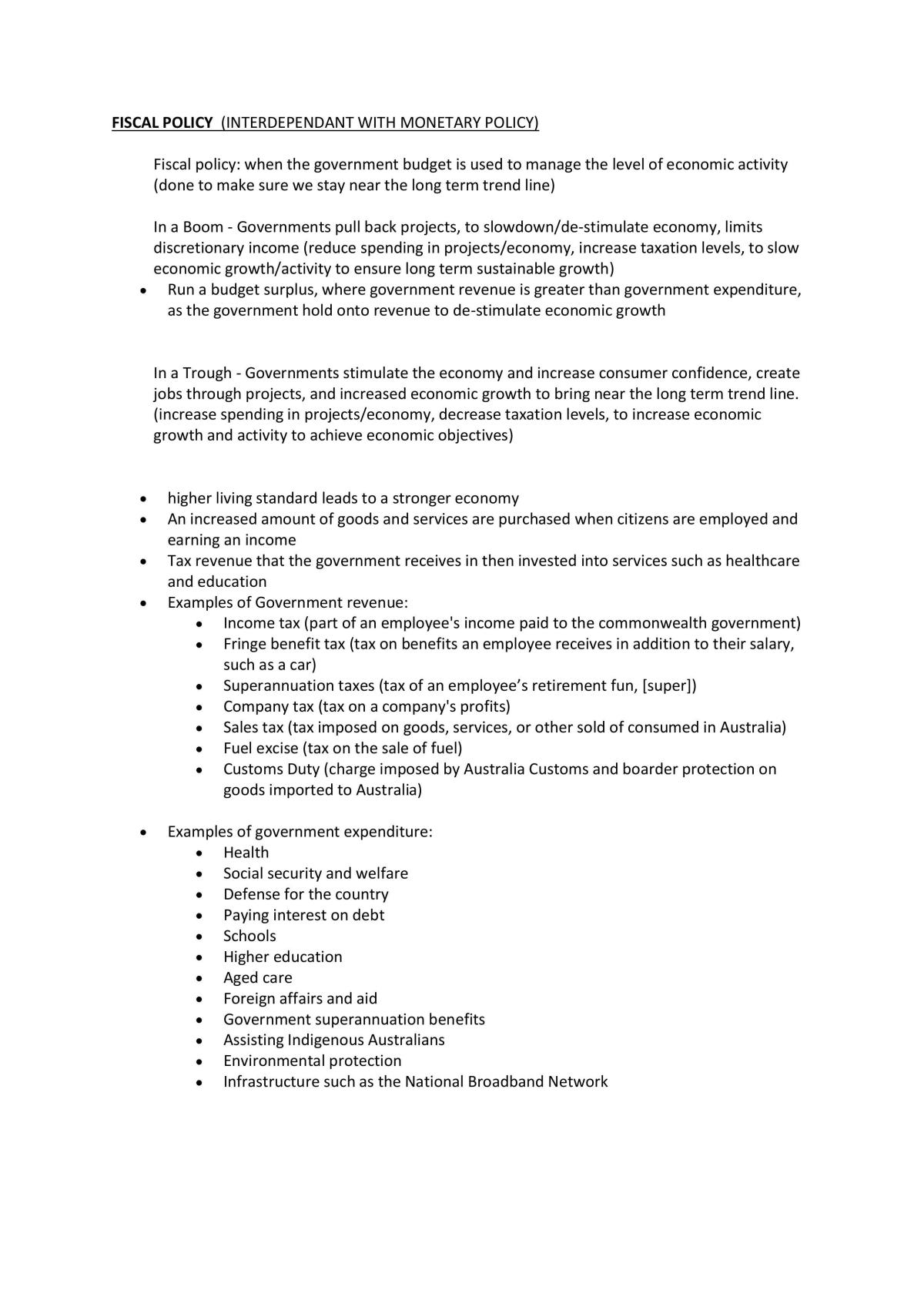 Basic Macroeconomics Exam Notes - Page 9