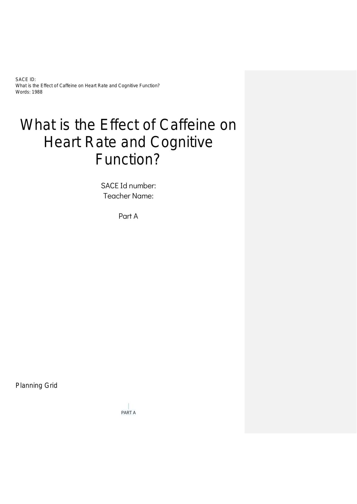 What Is the Effect of Caffeine on Heart Rate and Cognitive Function? - Page 1