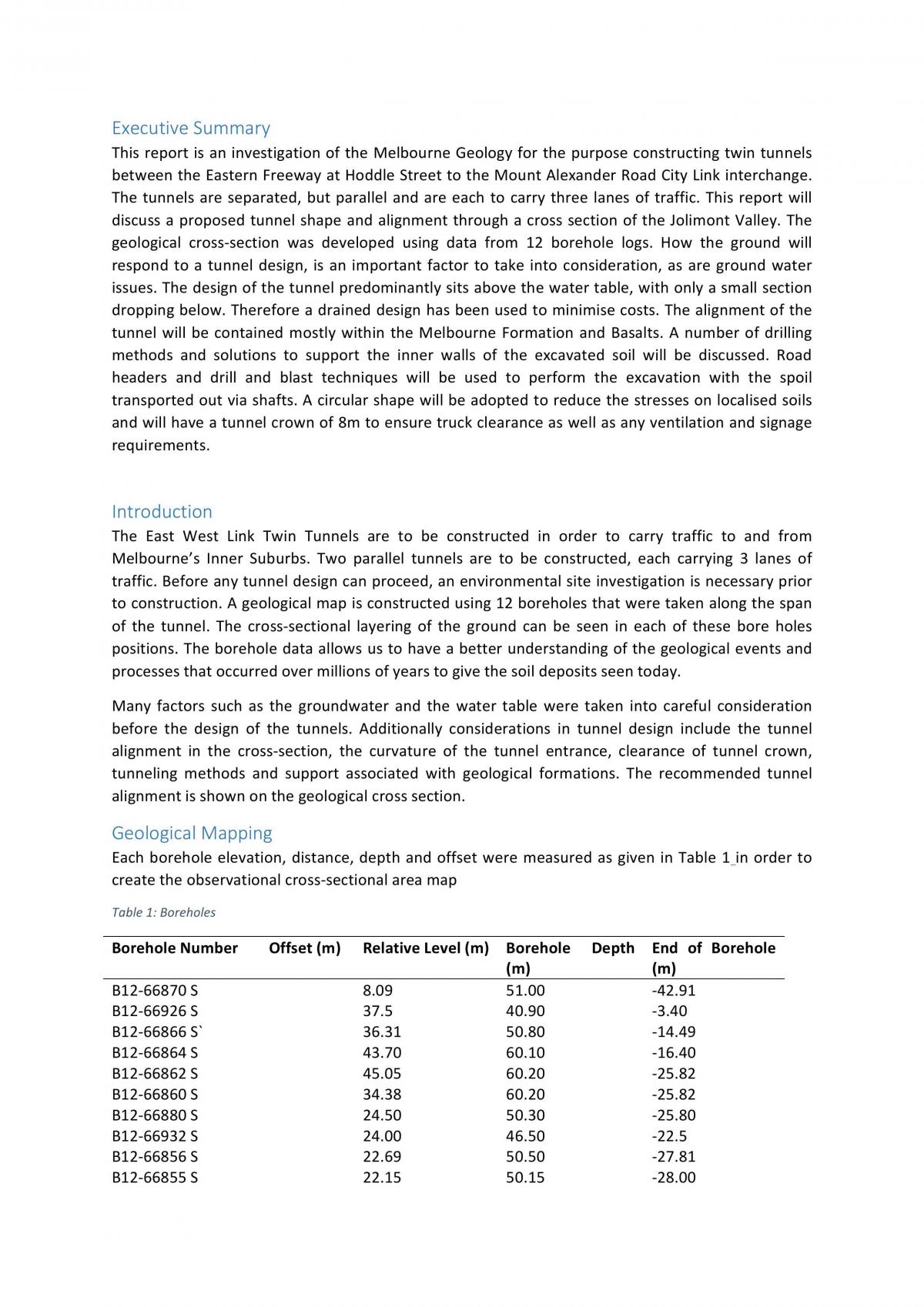Melbourne Geology Tunnelling Project - Page 1