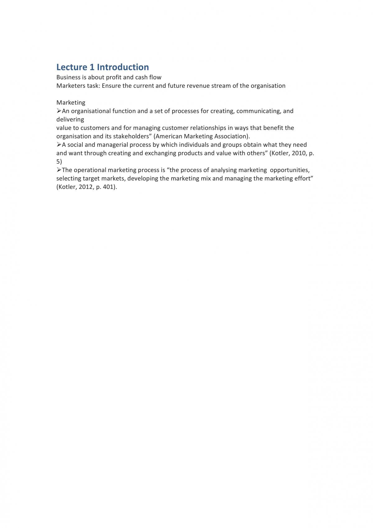 Comprehensive MKC1200 Notes Covering all Topics  - Page 1