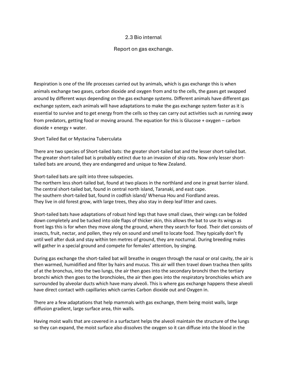 2.3 Biology Internal - Page 1