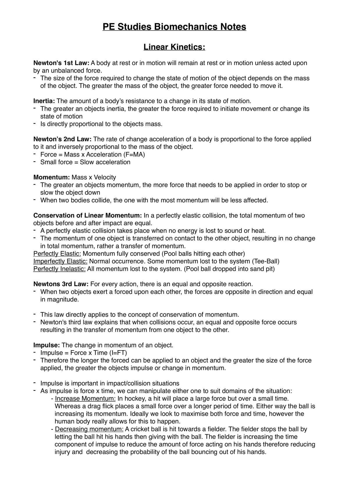 Biomechanical Notes - Page 1