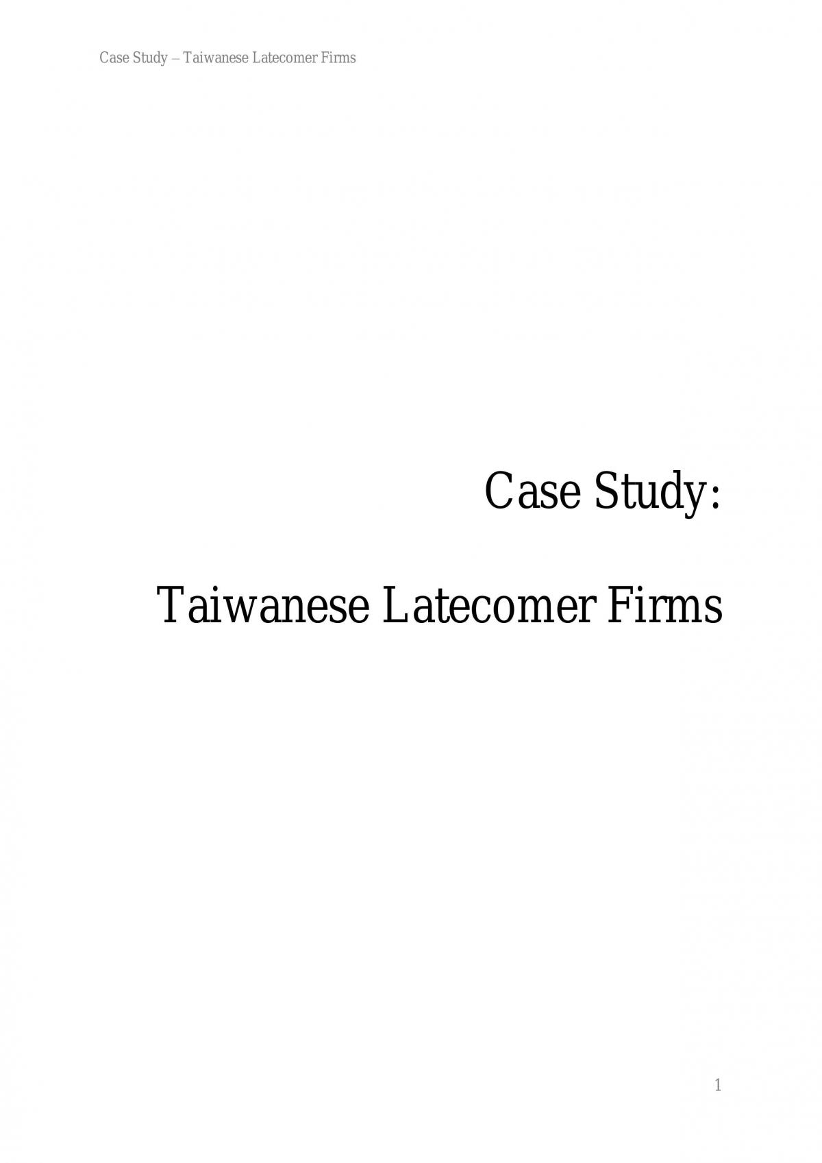 MGMT3102 Case Study - Page 1