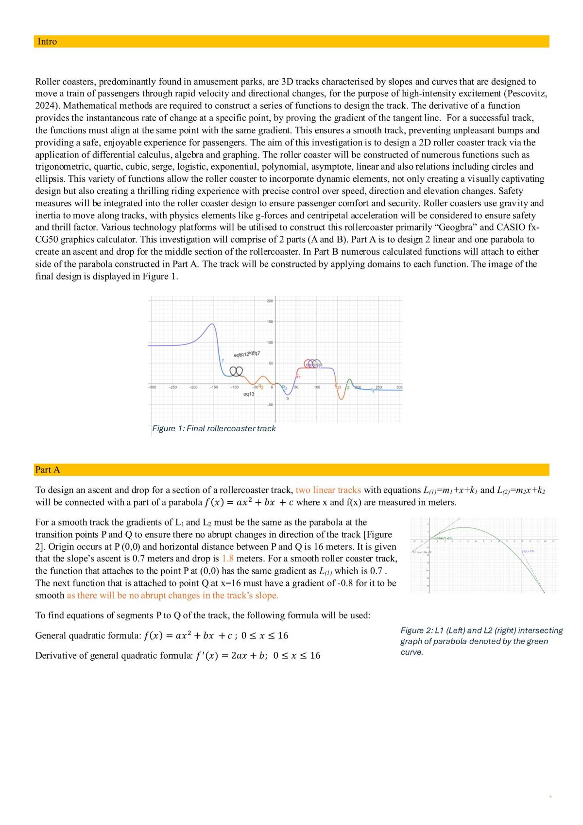 Rollercoaster Assignment - Page 1
