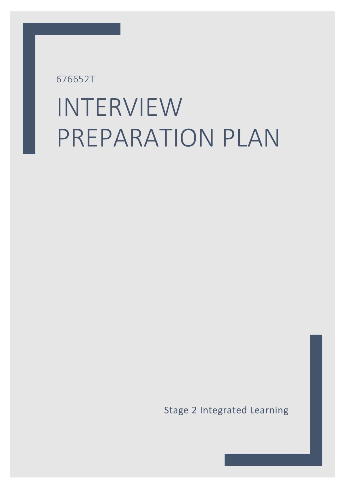 Interview Prep  - Page 1