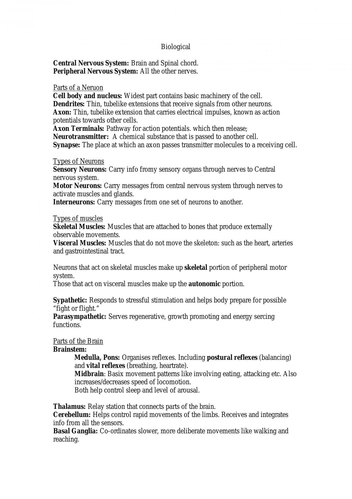 Summary Of Psy1011 Lecture Content - Page 1